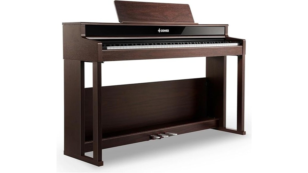 digital piano with weighted keys