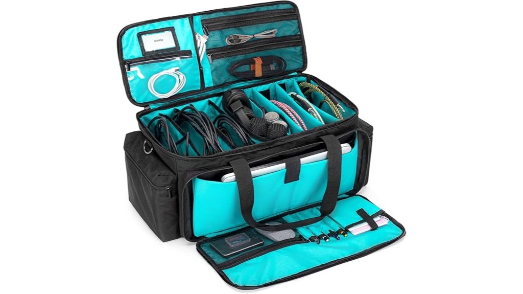 padded gig bag dividers