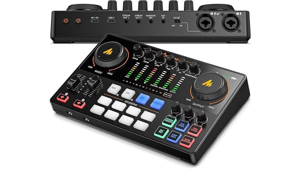 podcast equipment audio interface