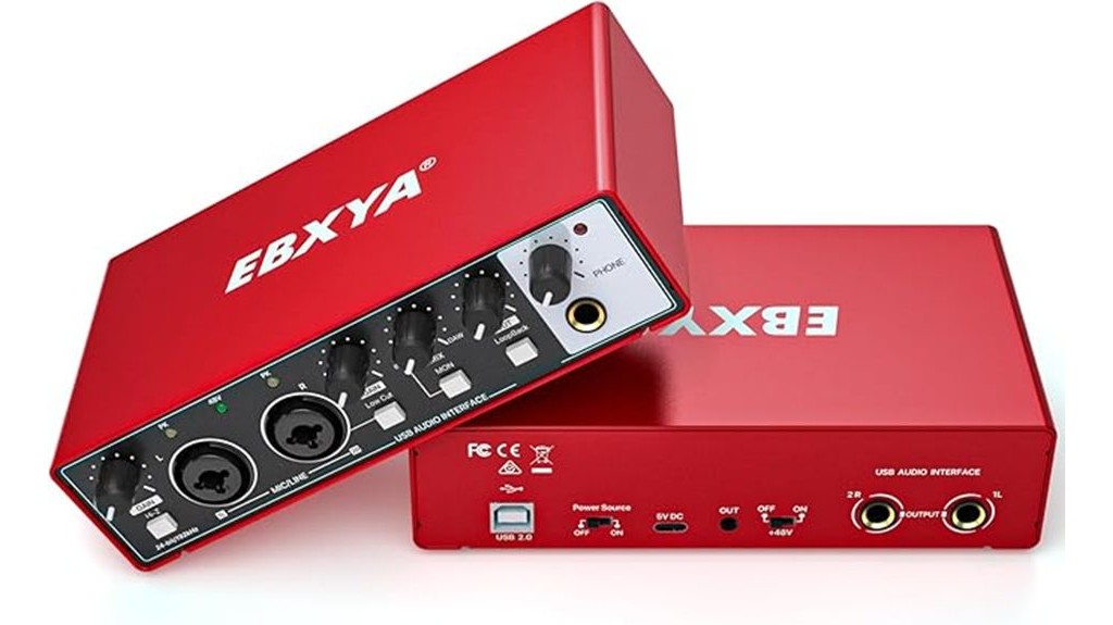 red usb audio interface