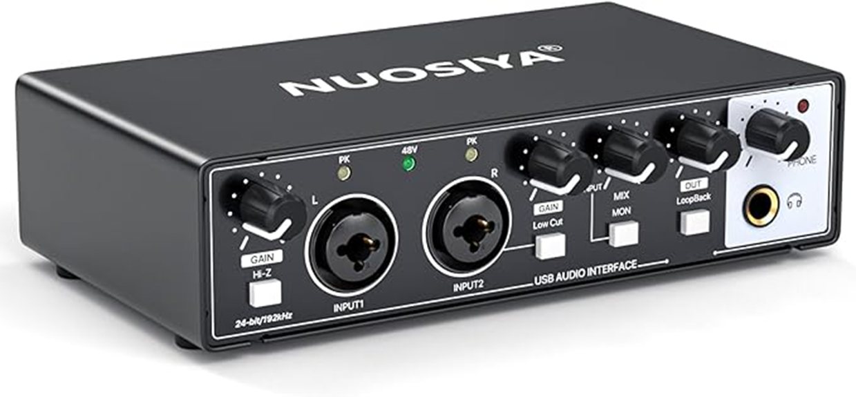 usb audio interface features